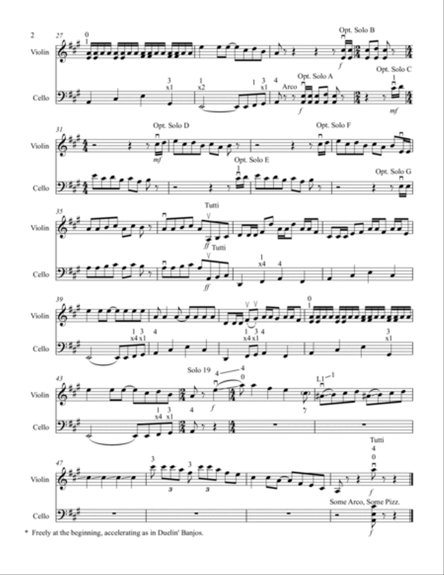 Duelin' Banjos String Duet scores gallery preview page 2