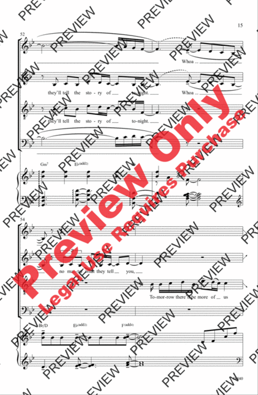 Found/Tonight 4-Part scores gallery preview page 15