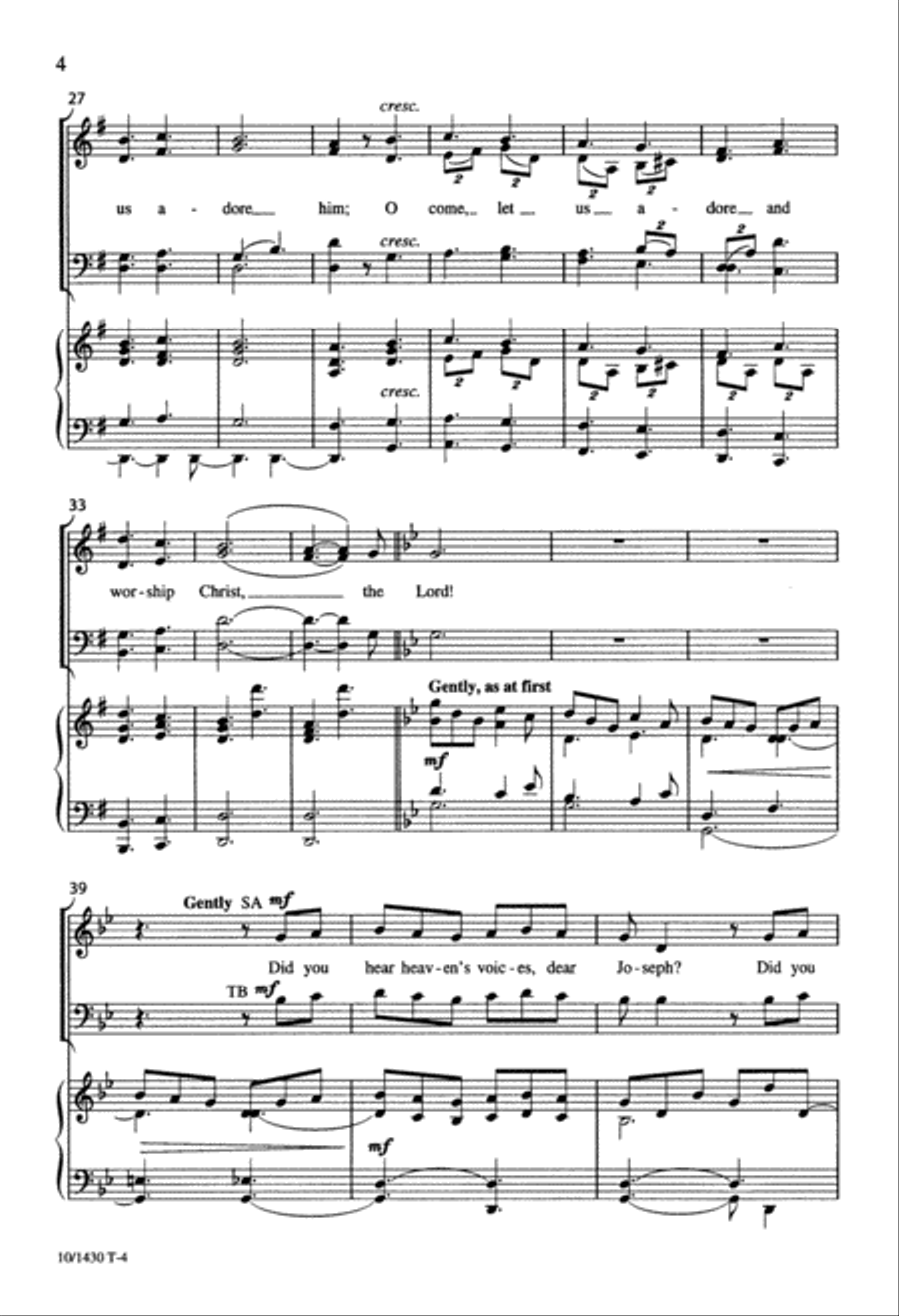 May We Enter the Stable 4-Part scores gallery preview page 4