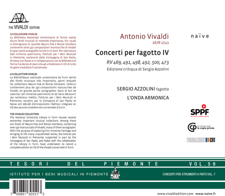 Vivaldi: Concerti per fagotto IV