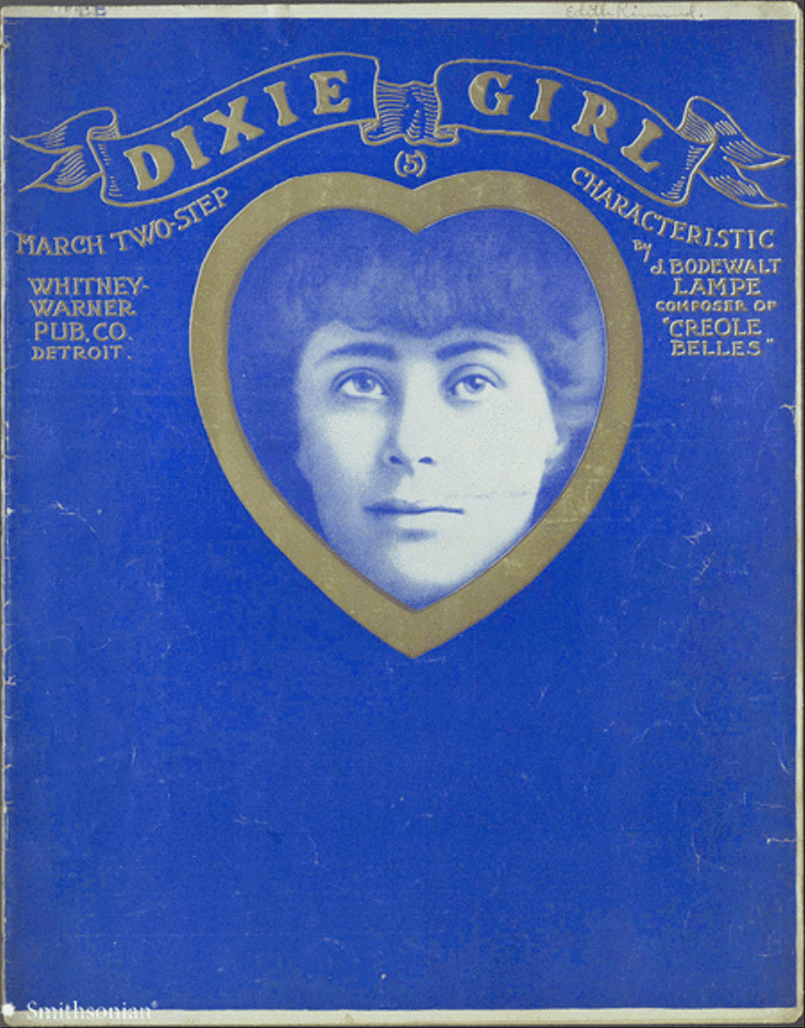 Dixie Girl March Two-Step Piano Solo scores gallery preview page 1
