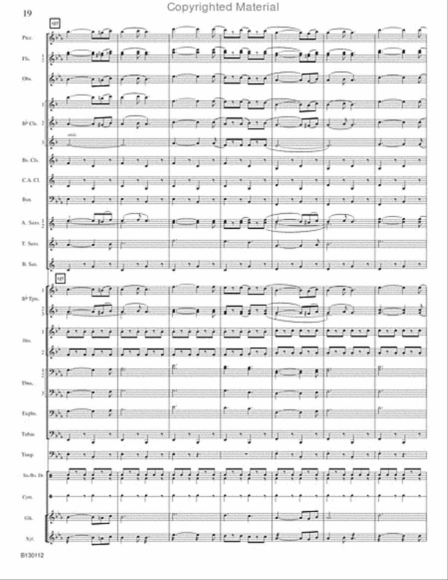 March Grandioso March Grandioso Concert Band scores gallery preview page 21
