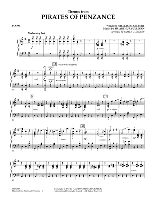 Themes from Pirates of Penzance - Piano