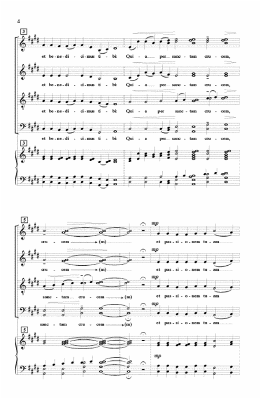 Adoramus Te, Christe Divisi scores gallery preview page 3