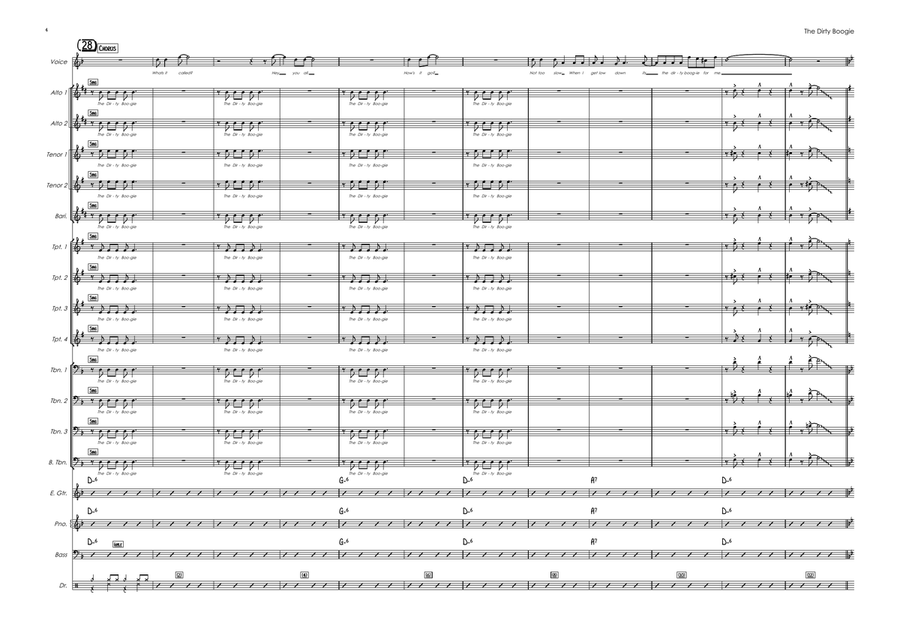 The Dirty Boogie Jazz Ensemble scores gallery preview page 4