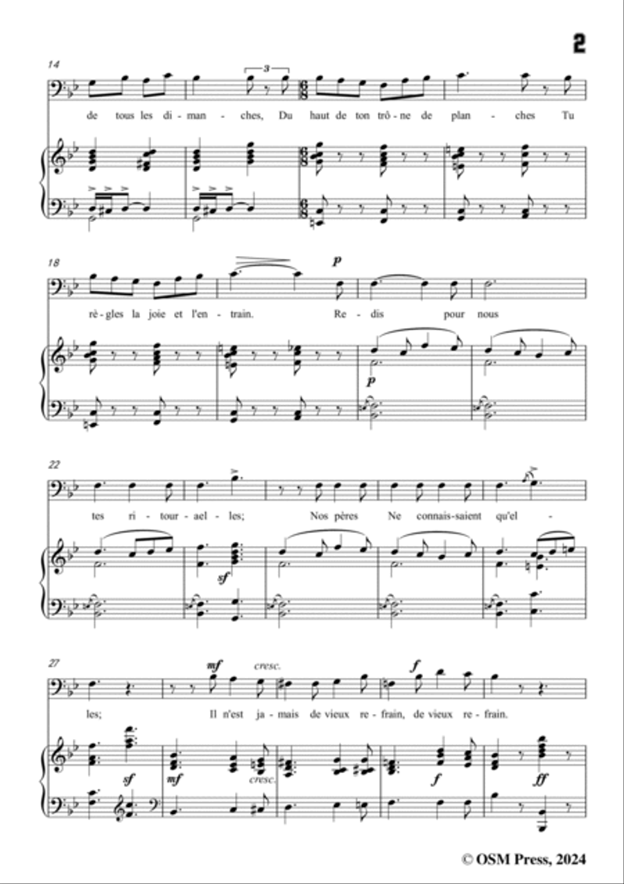 B. Godard-La ménétrier,in B flat Major,Op.10 No.6 Voice scores gallery preview page 3