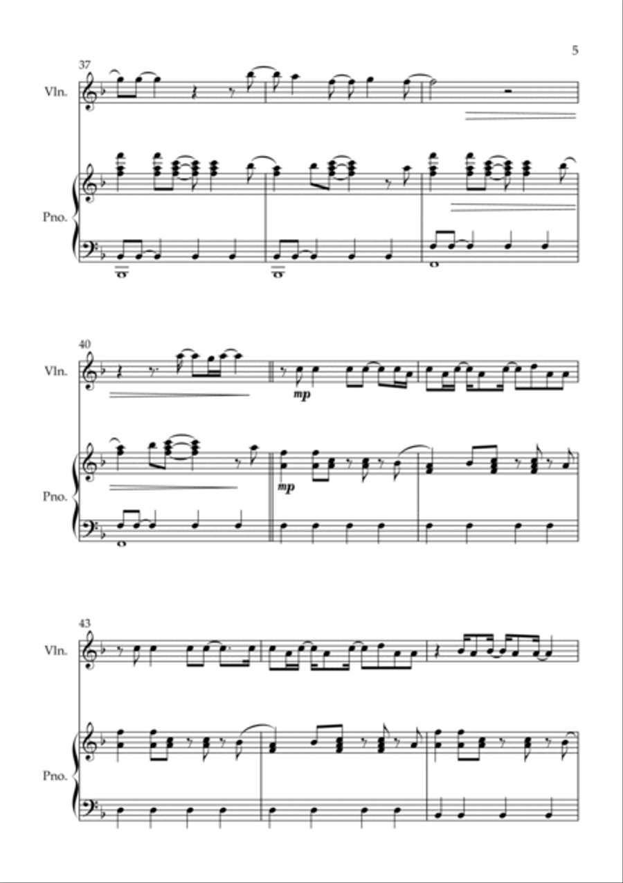 Just The Way You Are Just The Way You Are Violin Solo scores gallery preview page 5