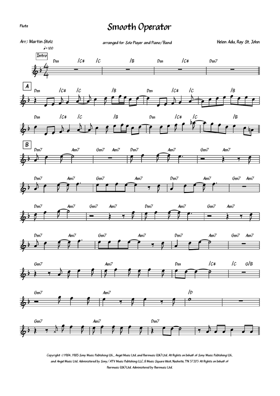 Smooth Operator Smooth Operator Flute Solo scores gallery preview page 2