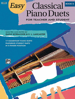 Book cover for Easy Classical Piano Duets for Teacher and Student, Book 2