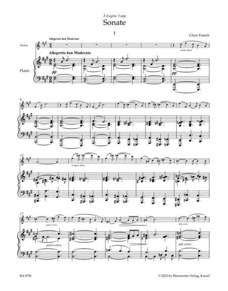 Sonata for piano and violin