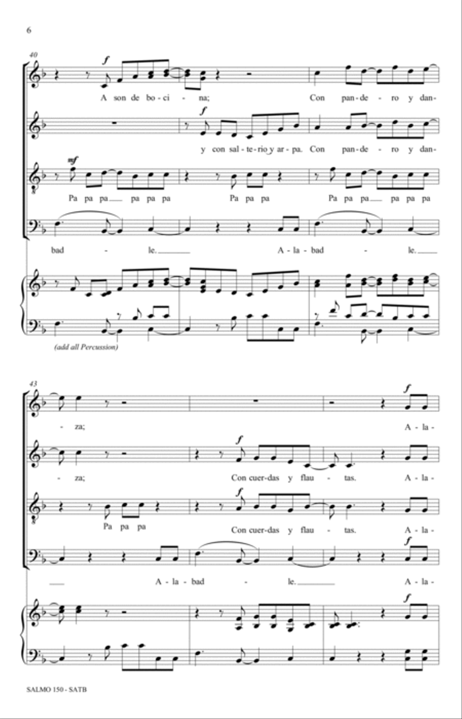 Salmo 150 Salmo 150 4-Part scores gallery preview page 6
