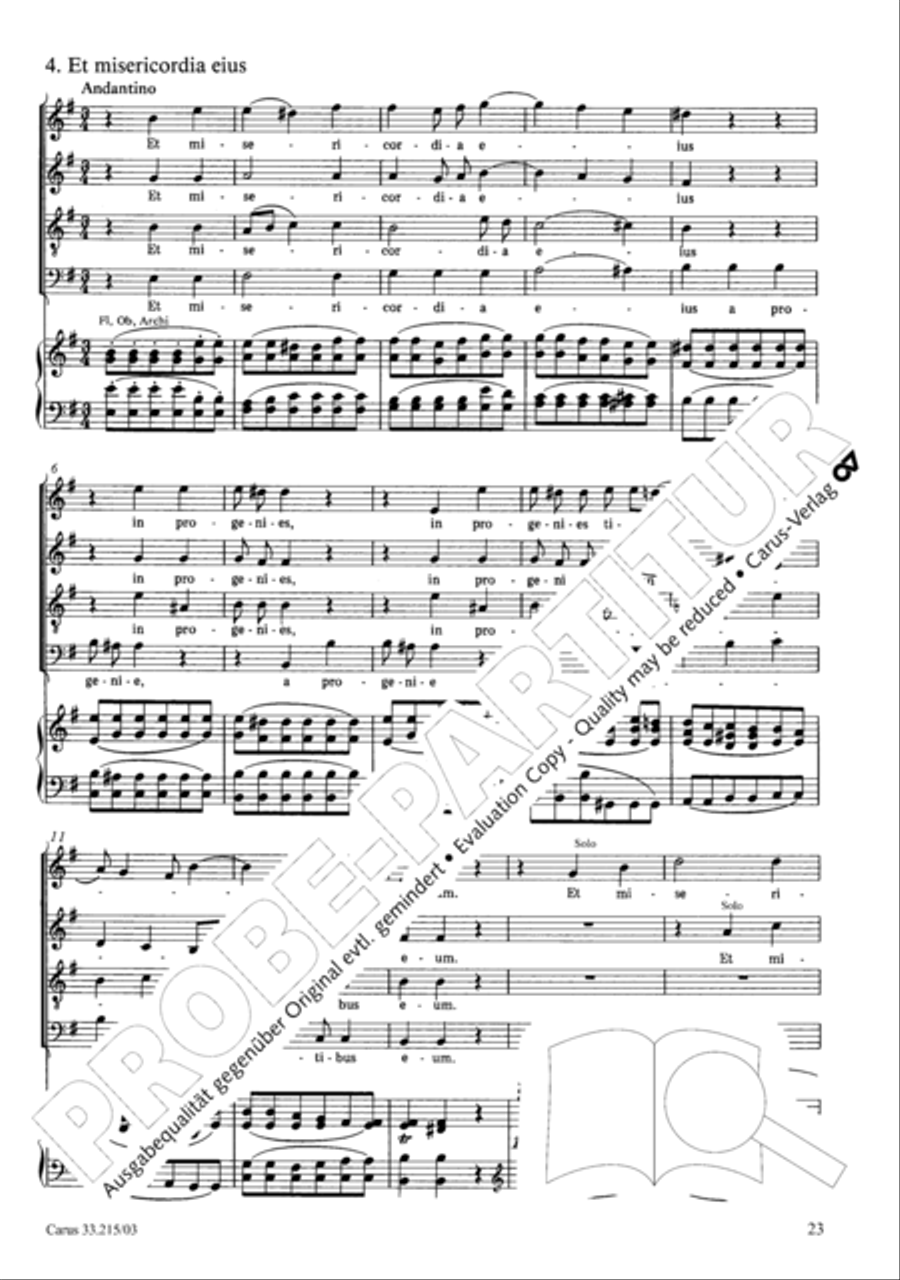 Magnificat Magnificat 4-Part scores gallery preview page 24