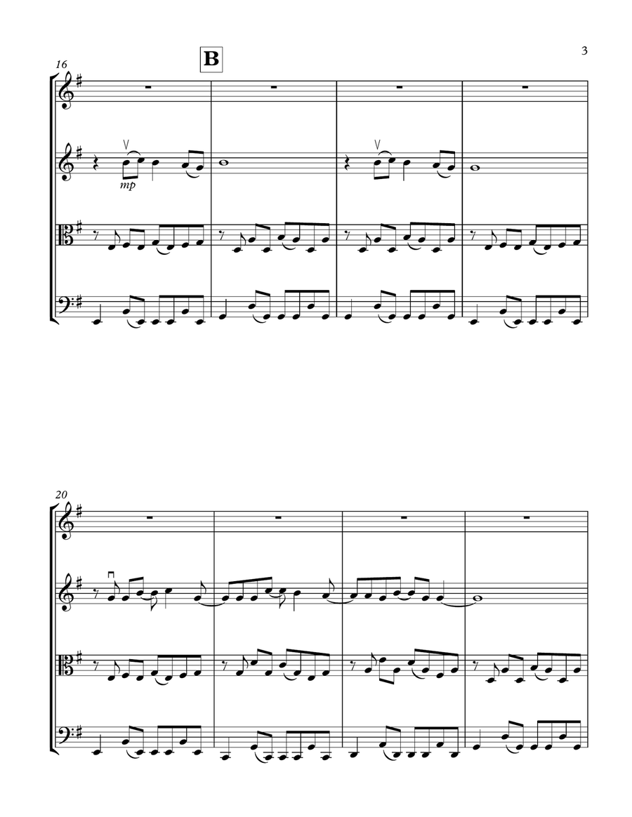 Every Breath You Take String Quartet scores gallery preview page 3