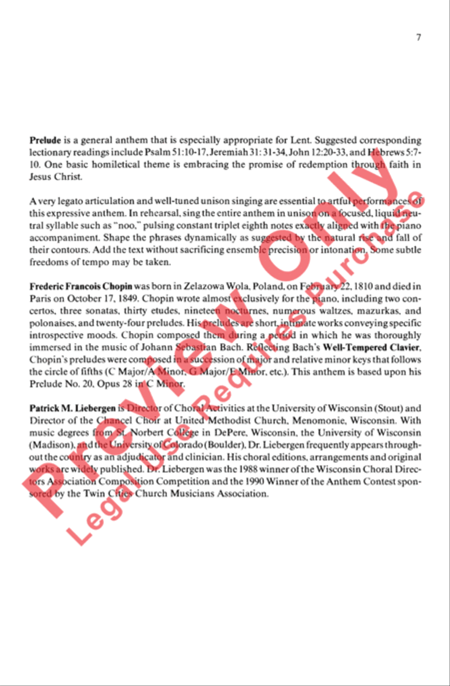 Prelude 4-Part scores gallery preview page 6