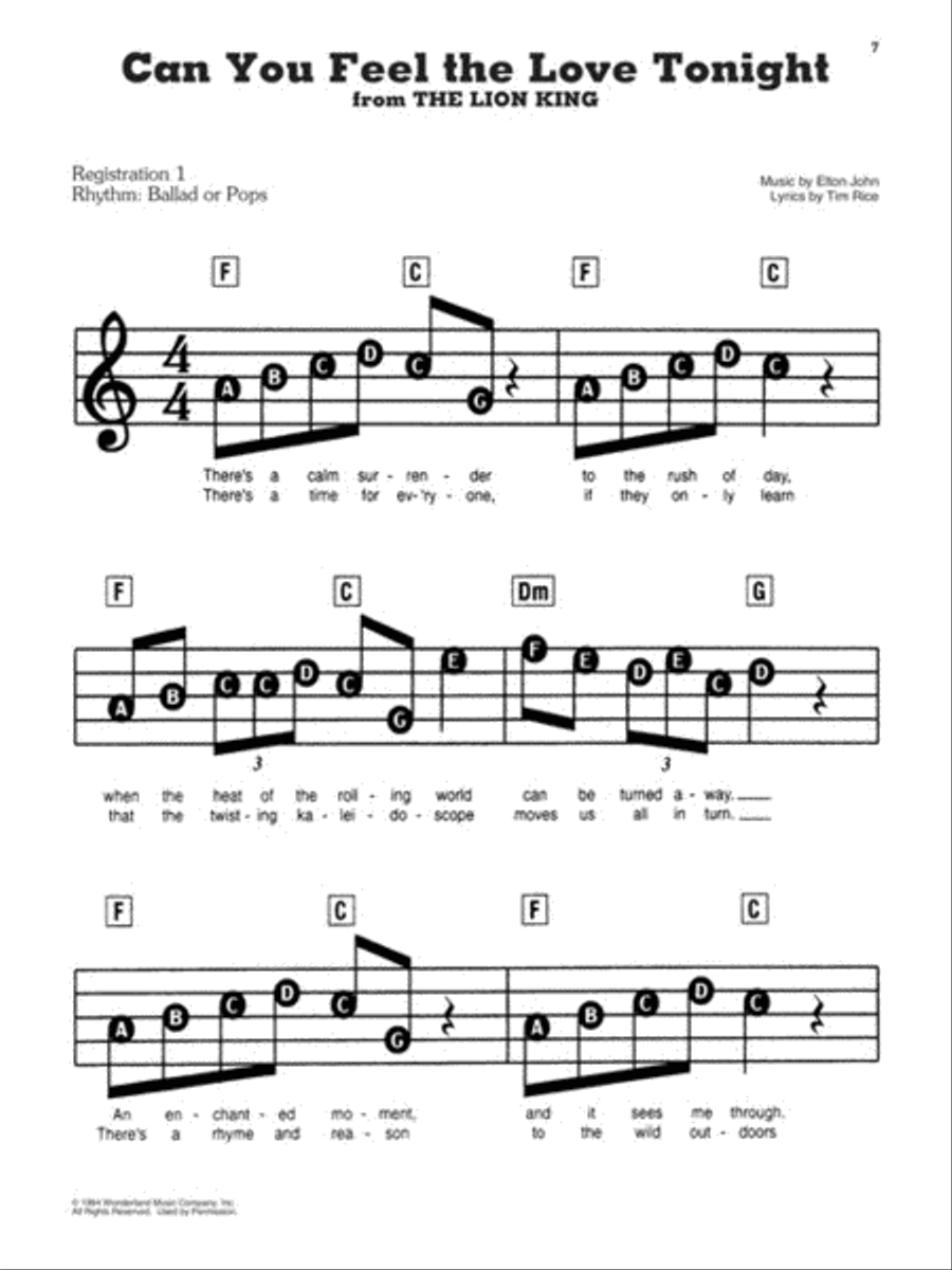 Contemporary Disney - 5th Edition Electronic Keyboard scores gallery preview page 4