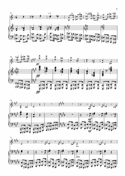 Blumenfeld-Pokhanovski Lyric Fragment #1 arranged for violin and piano image number null