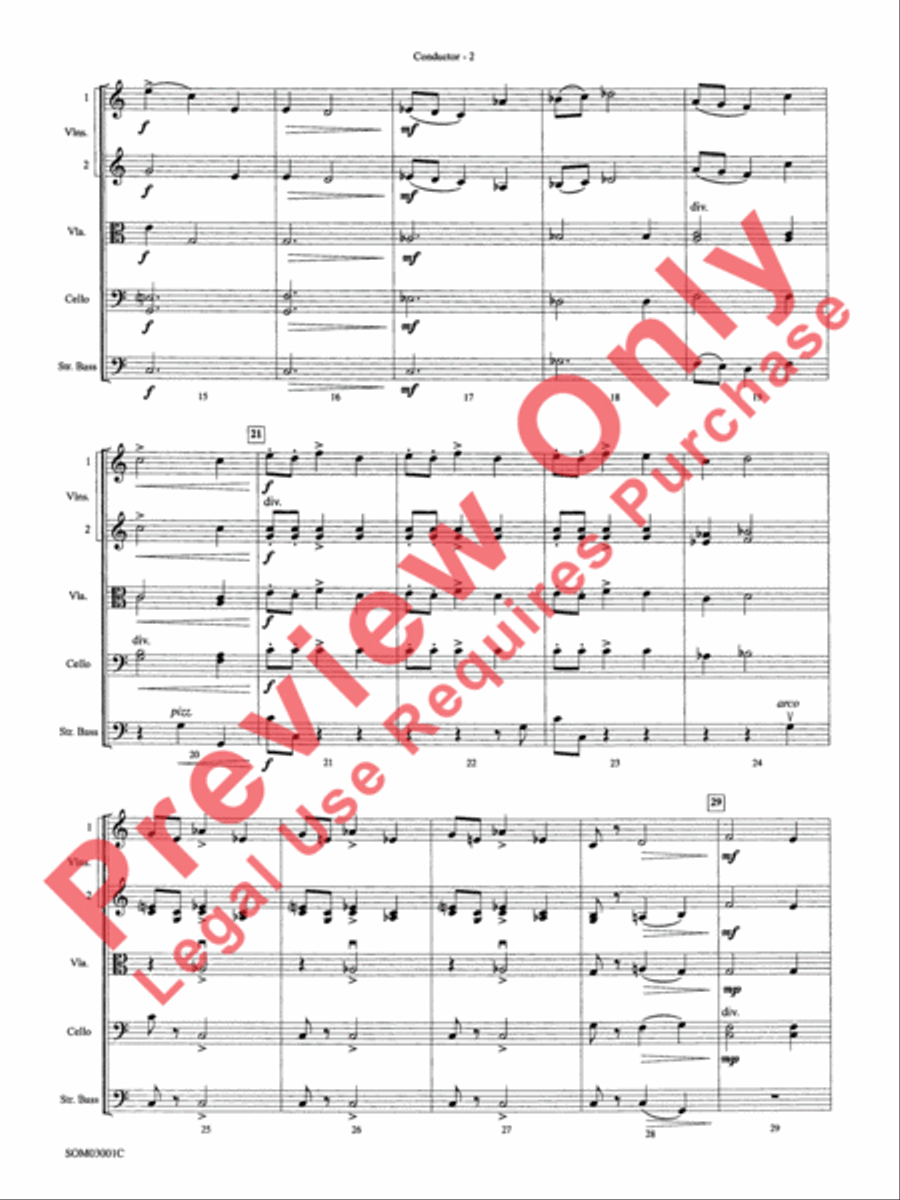 Harry's Wondrous World (from Harry Potter and the Chamber of Secrets) String Orchestra scores gallery preview page 5