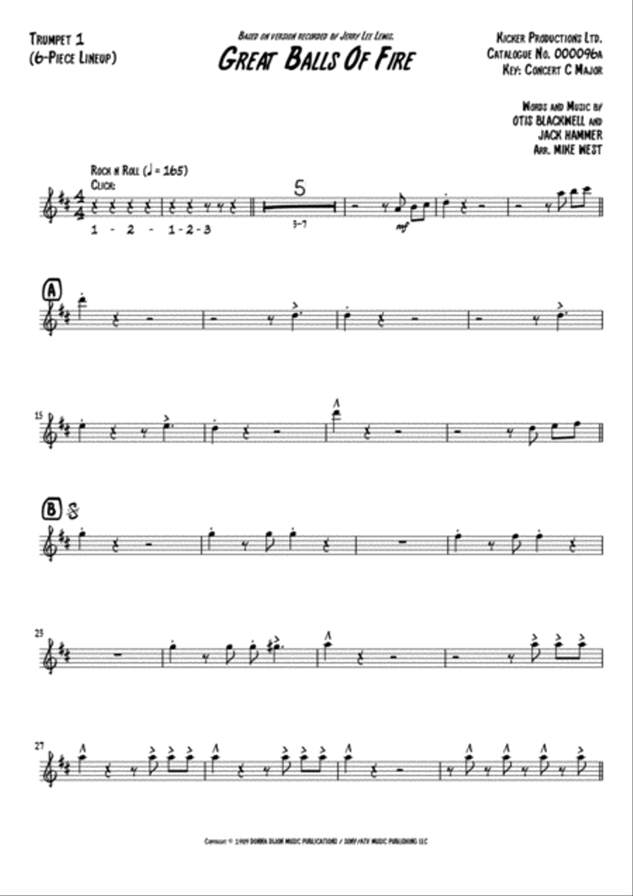Great Balls Of Fire Small Ensemble scores gallery preview page 2