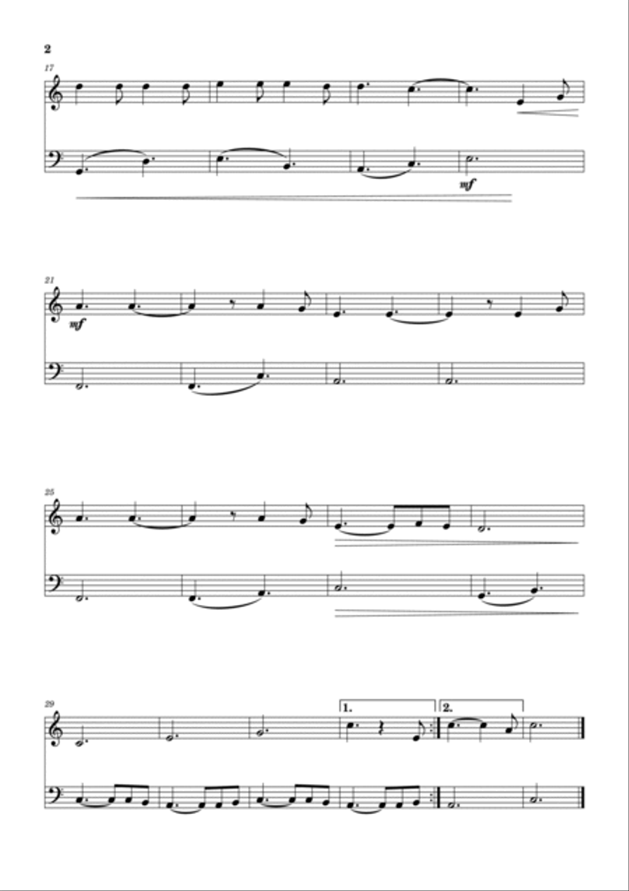 Hallelujah Oboe scores gallery preview page 2