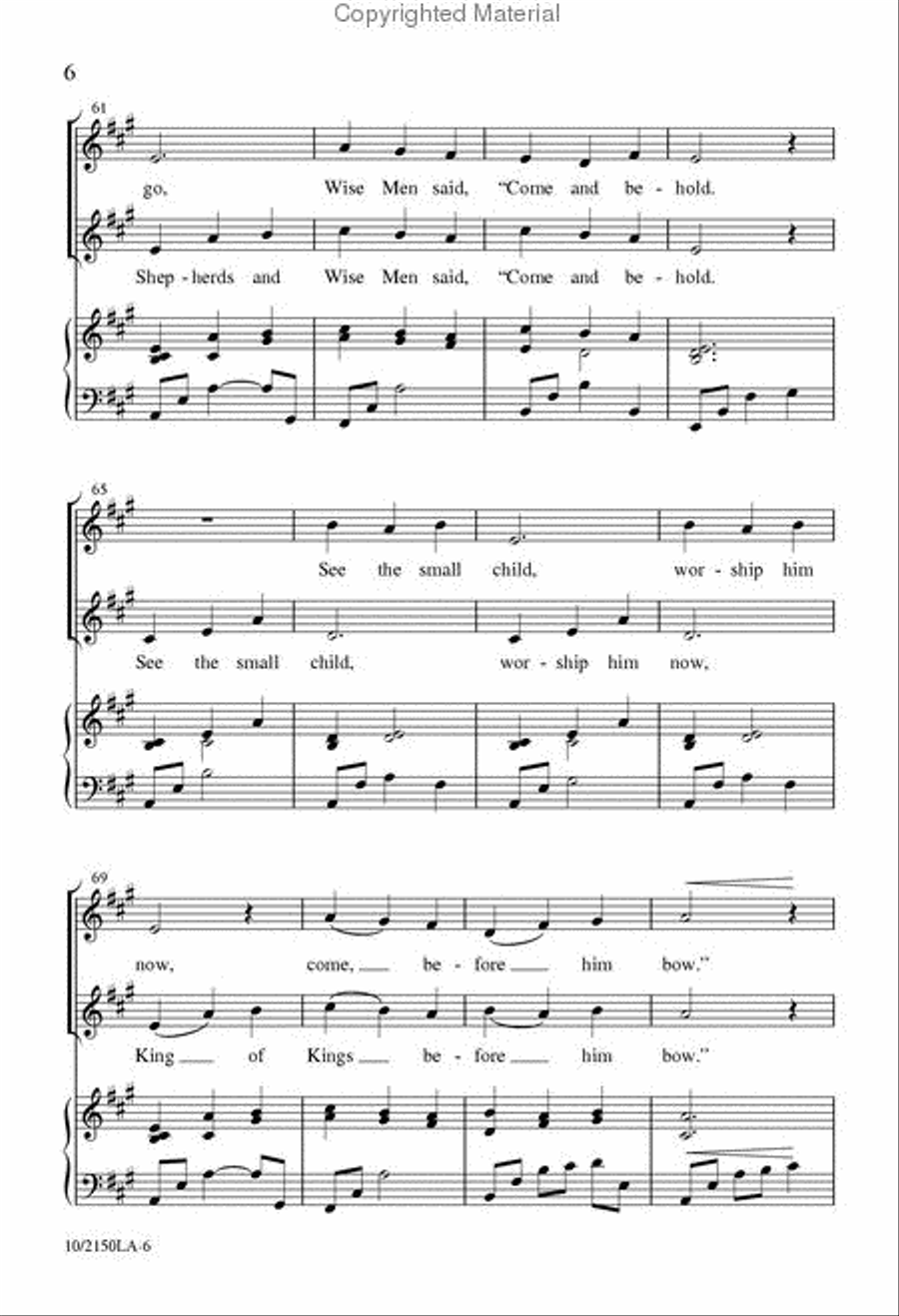 One Starry Night One Starry Night 2-Part scores gallery preview page 6