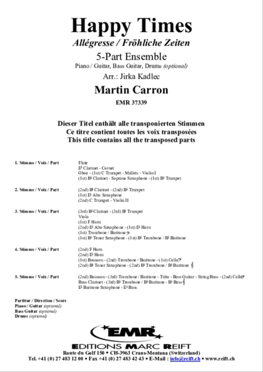 Happy Times Concert Band scores gallery preview page 2