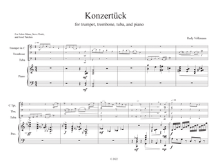 Konzertstück for Brass Trio and Piano