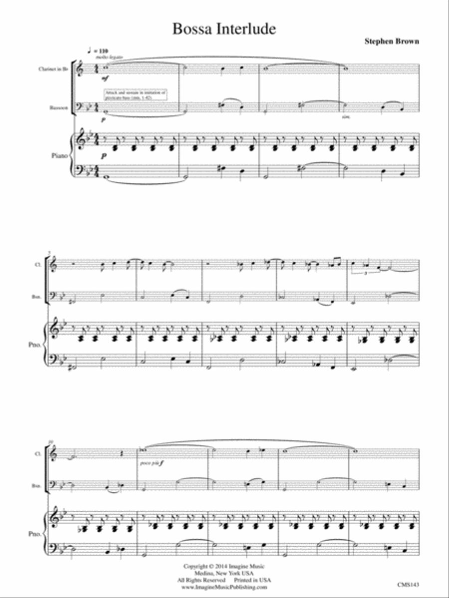 Bossa Interlude Bossa Interlude Bassoon scores gallery preview page 8