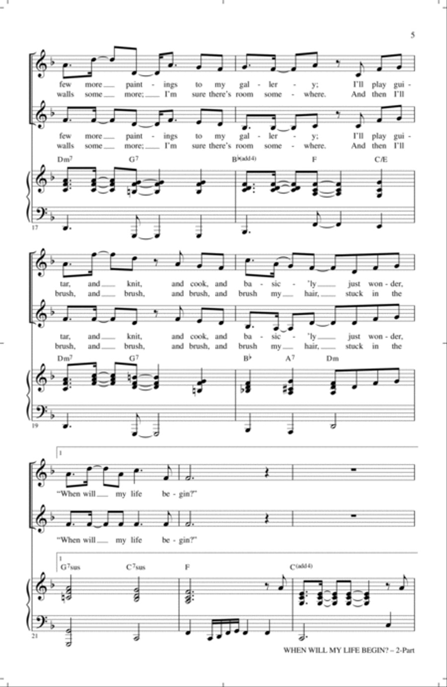 When Will My Life Begin? (from Tangled) (arr. Mac Huff) 2-Part scores gallery preview page 3