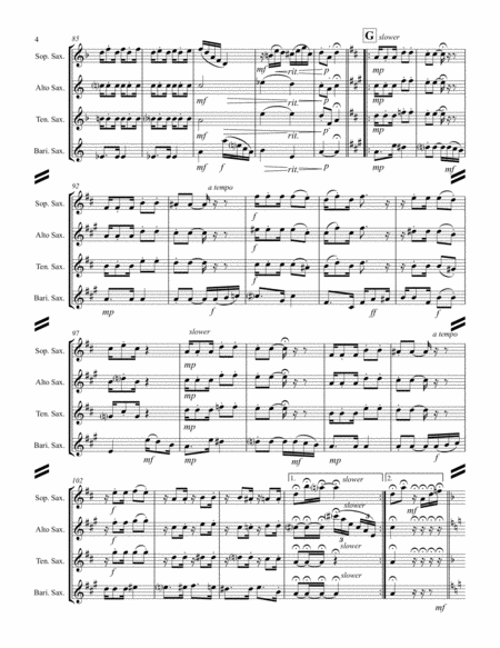Heitor Villa-Lobos - Chôro No. 1 (Typico) (for Saxophone Quartet SATB) image number null