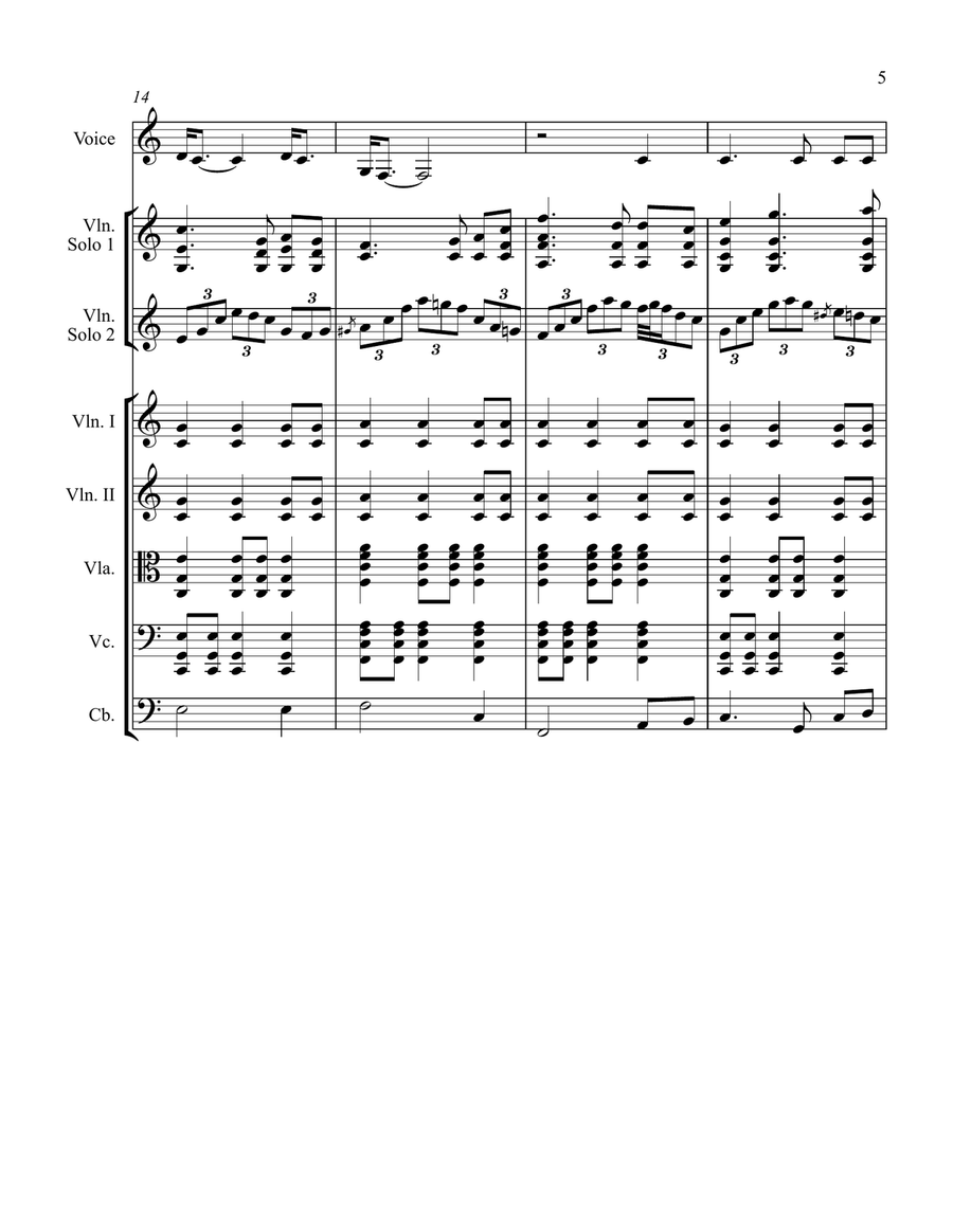 Blue Moon Of Kentucky String Orchestra scores gallery preview page 5