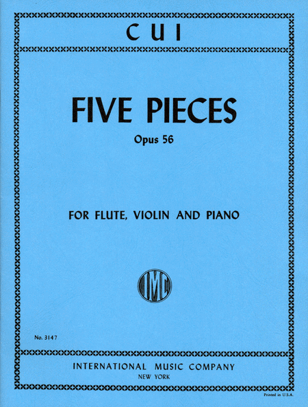 Five Pieces, Op. 56 for Flute, Violin and Piano