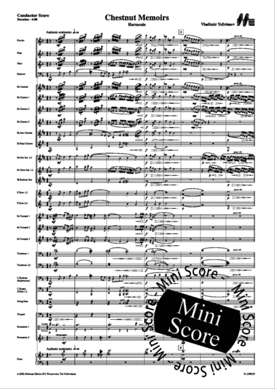 Chestnut Memoires Chestnut Memoires Concert Band scores gallery preview page 5