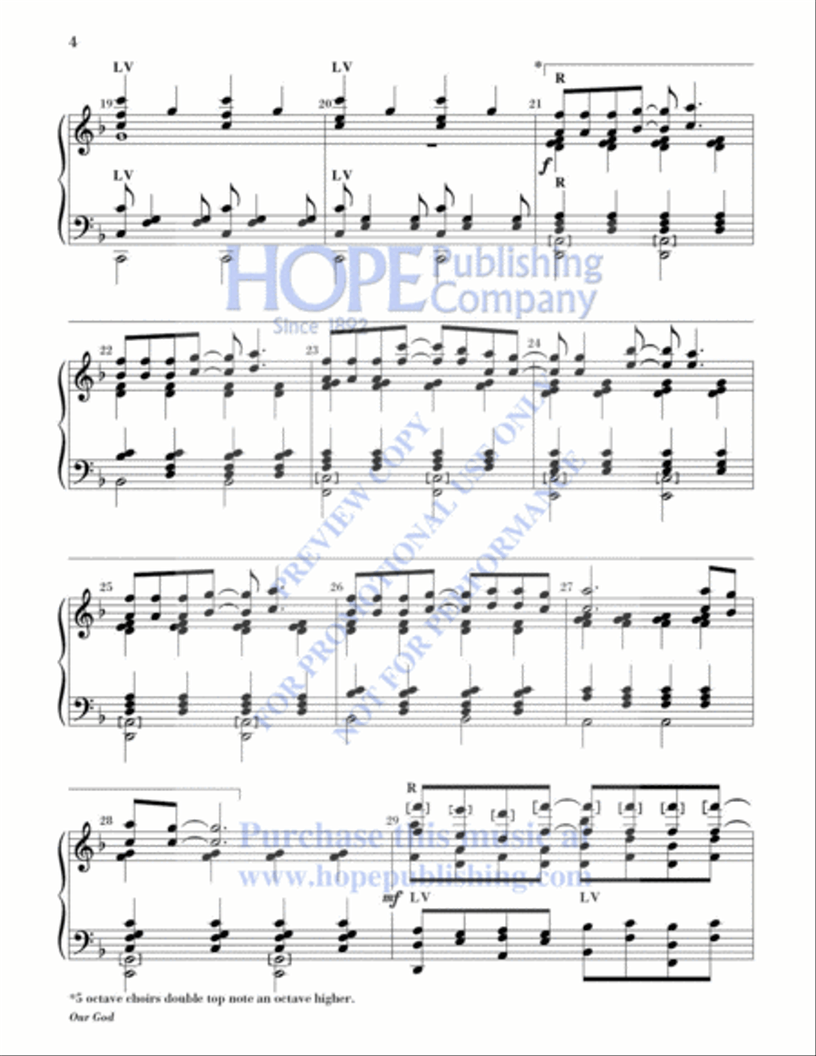 Our God 5-Octaves scores gallery preview page 5