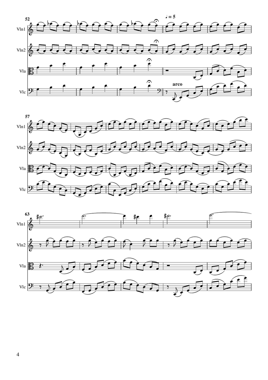 Dawn String Quartet scores gallery preview page 4