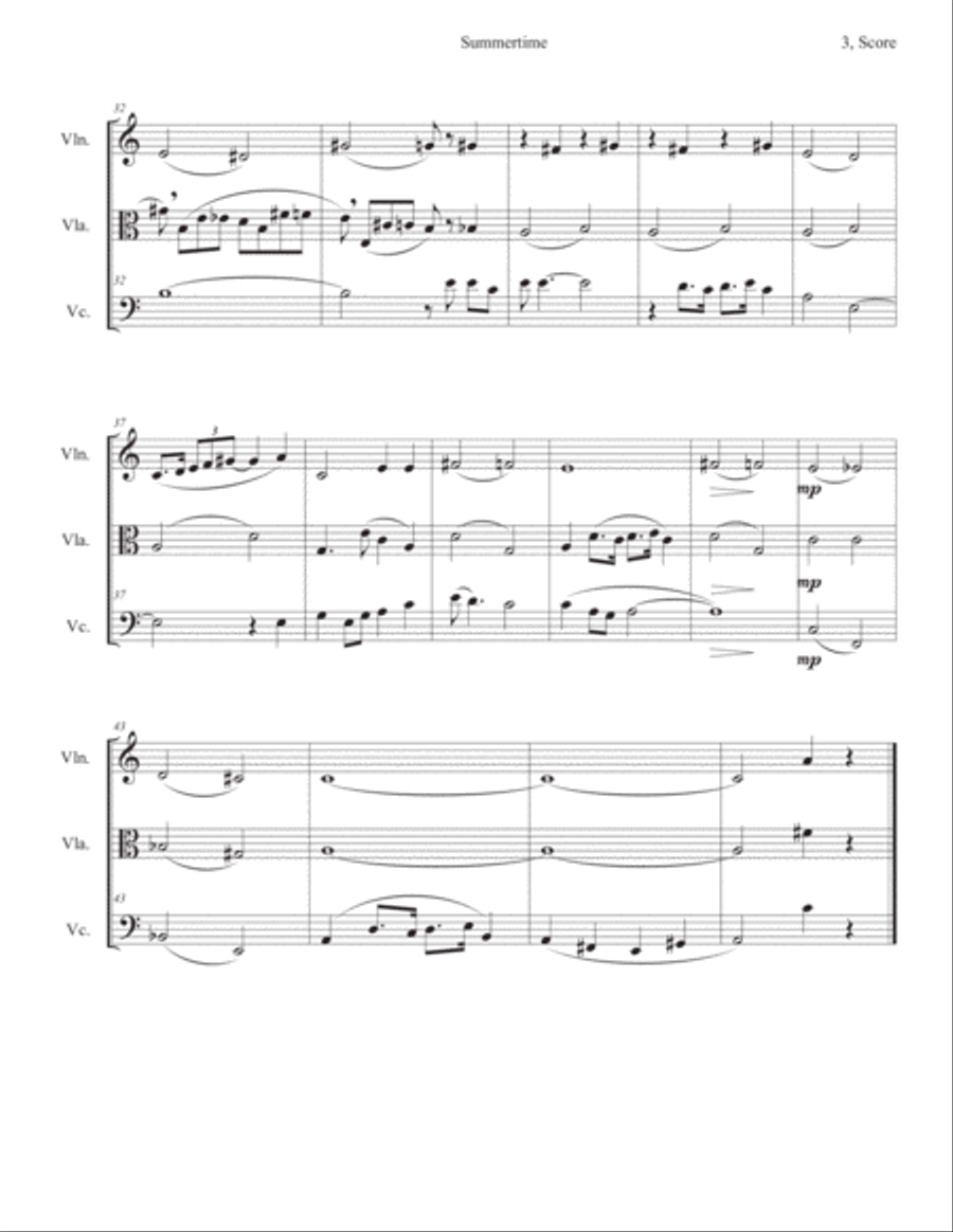 Summertime String Trio scores gallery preview page 3
