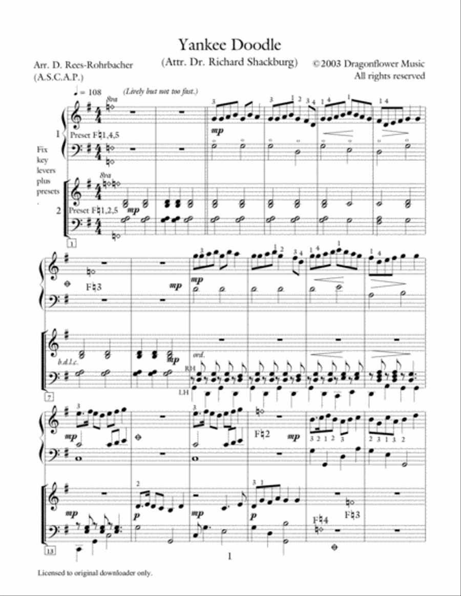 Yankee Dixie Johnny Yankee Dixie Johnny Harp scores gallery preview page 5