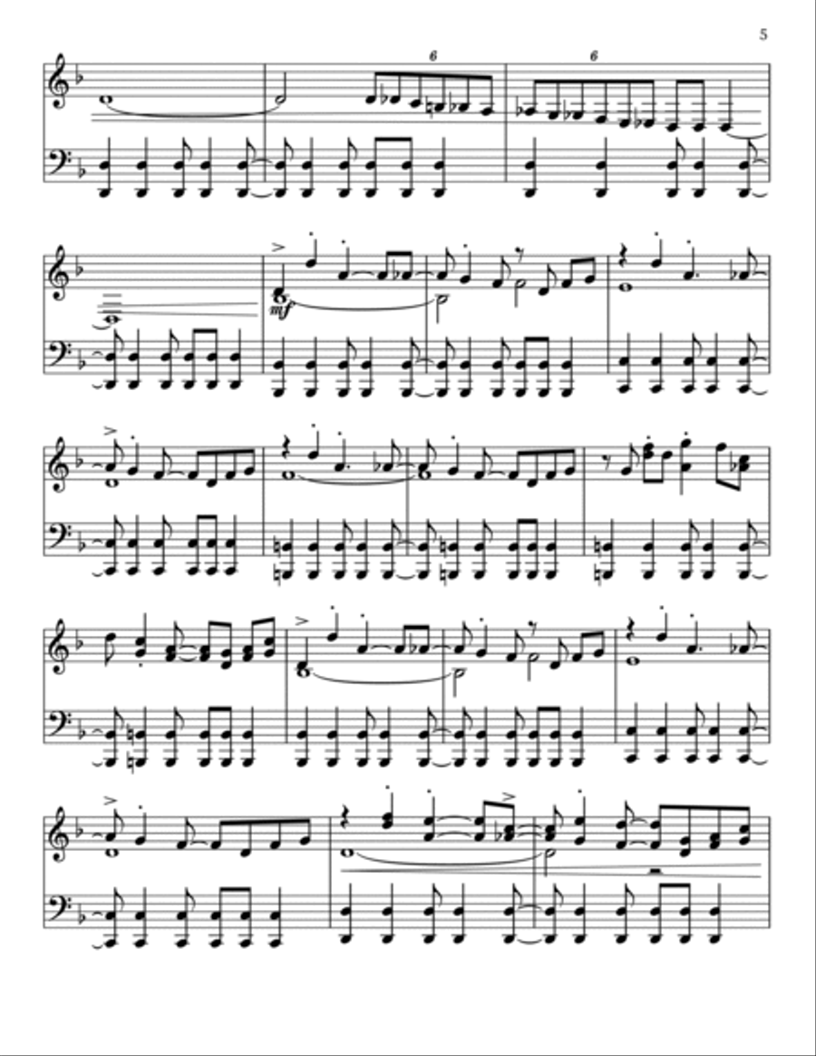 Megalovania Piano Solo scores gallery preview page 5