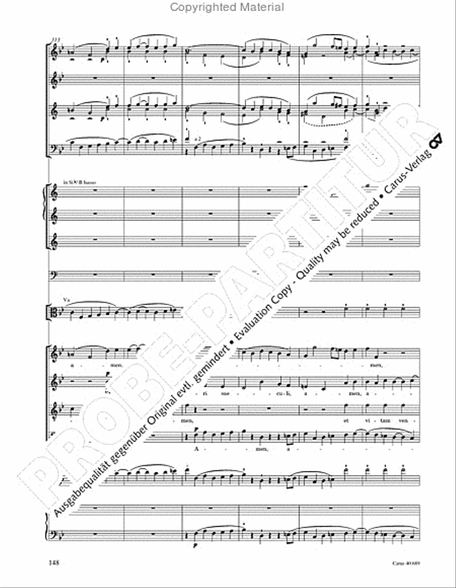 Missa solemnis Missa solemnis 4-Part scores gallery preview page 164