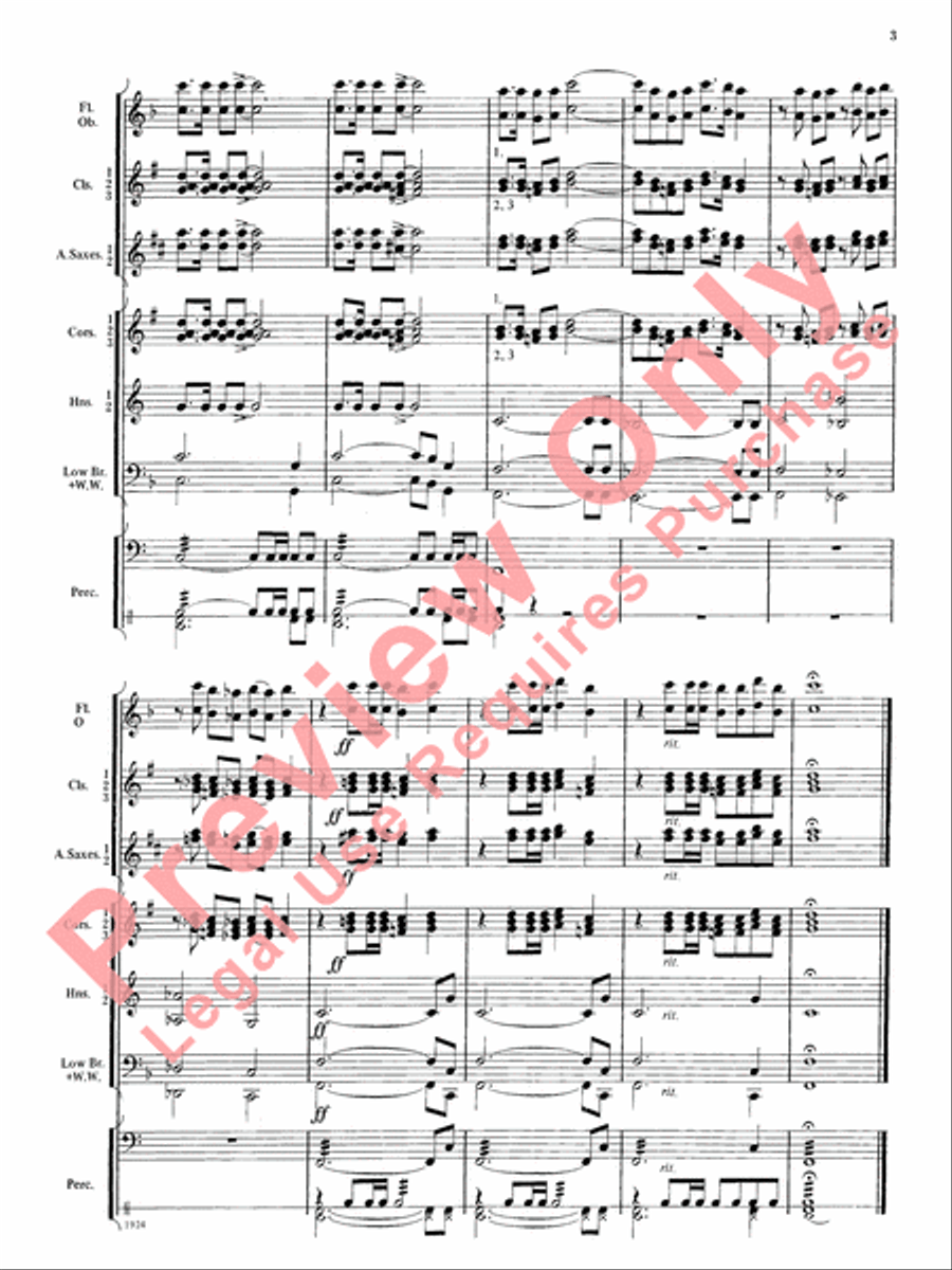 Three Kentucky Sketches Three Kentucky Sketches Concert Band scores gallery preview page 4