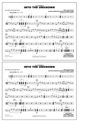 Into the Unknown (from Disney's Frozen 2) (arr. Paul Murtha) - Multiple Bass Drums