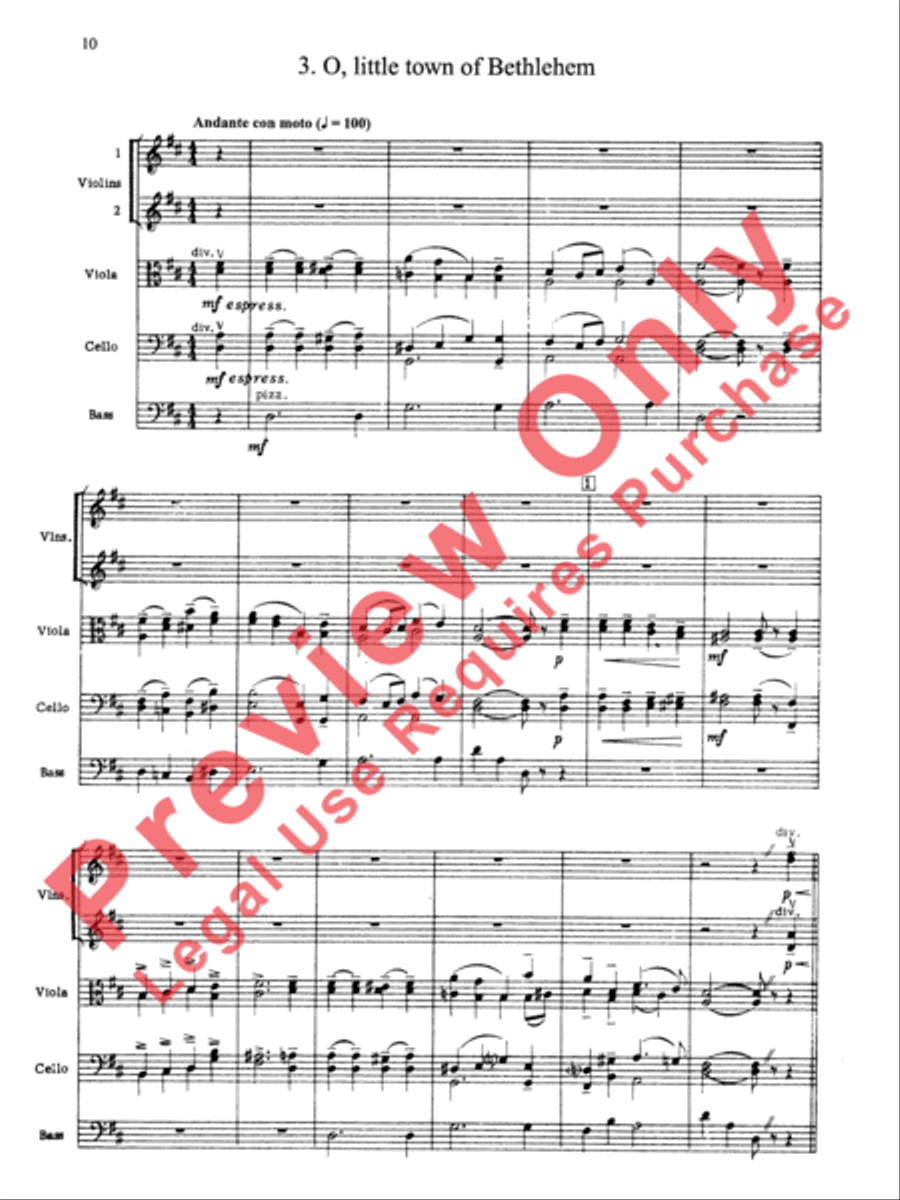 Suite of Carols Suite of Carols String Orchestra scores gallery preview page 11