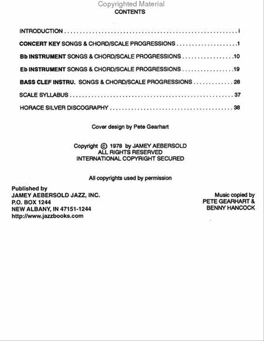 Volume 17 - Horace Silver Voice scores gallery preview page 2