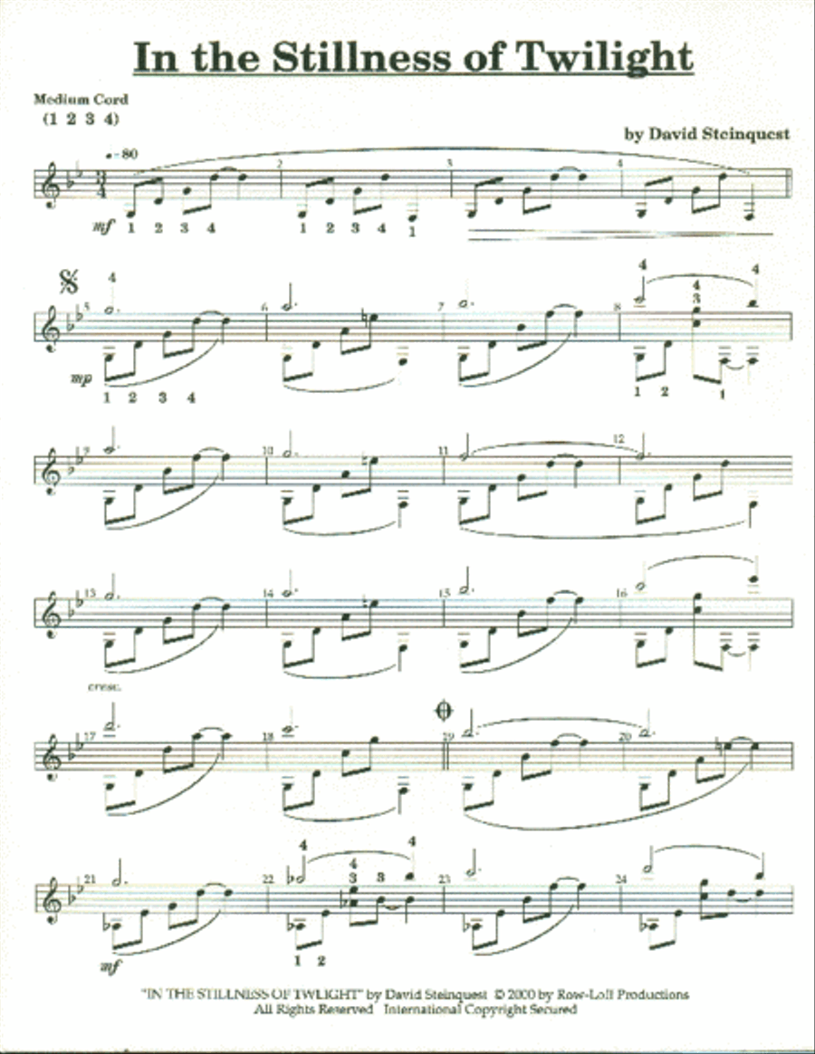 In the Stillness of Twilight - Vibraphone Percussion scores gallery preview page 2