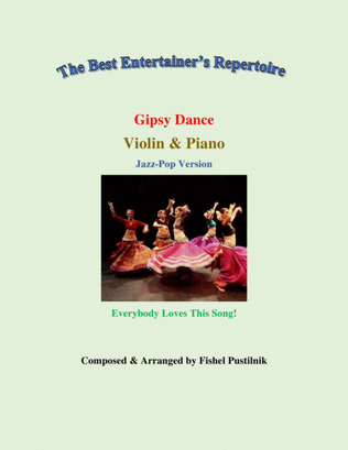 "Gipsy Dance"-Piano Background for Violin and Piano (with Improvisation)-Video