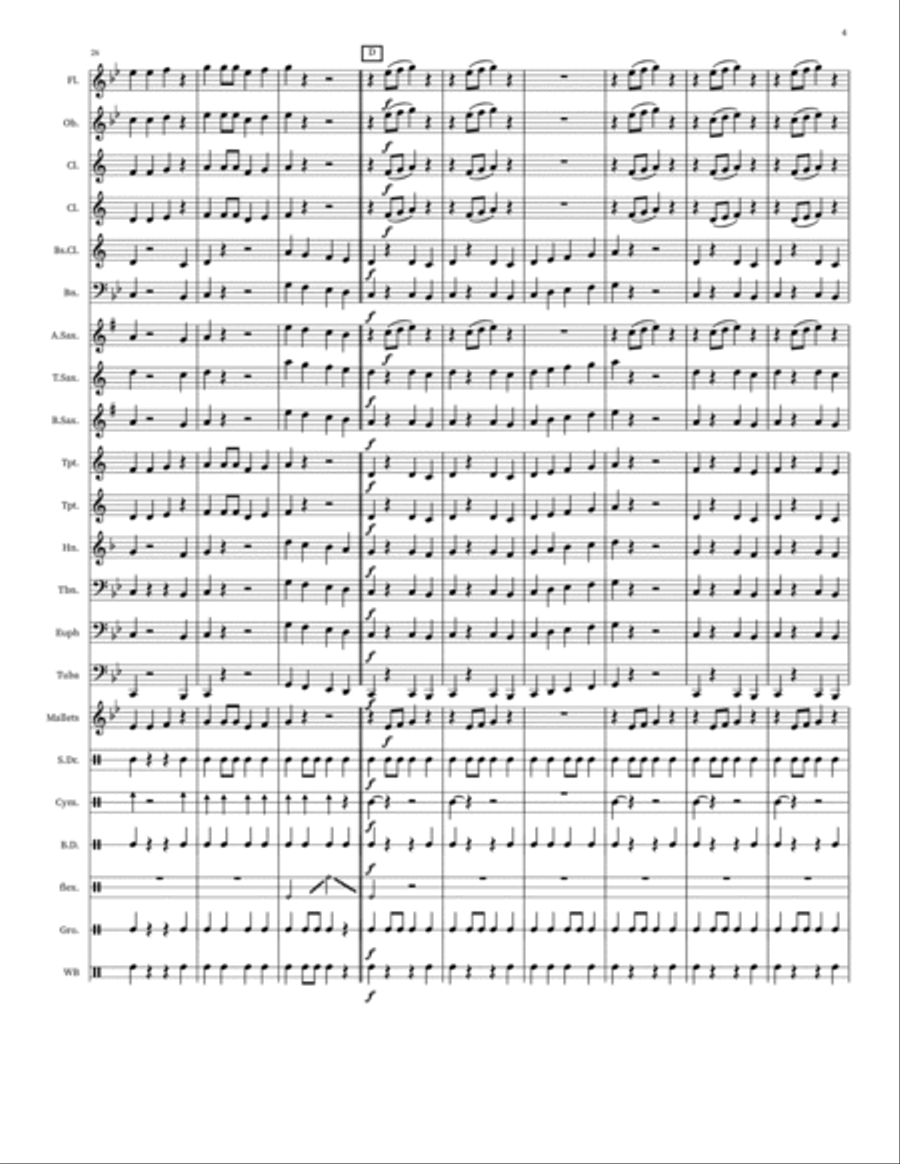 6-Note Spooktacular! Concert Band scores gallery preview page 4