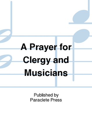 Book cover for A Prayer for Clergy and Musicians