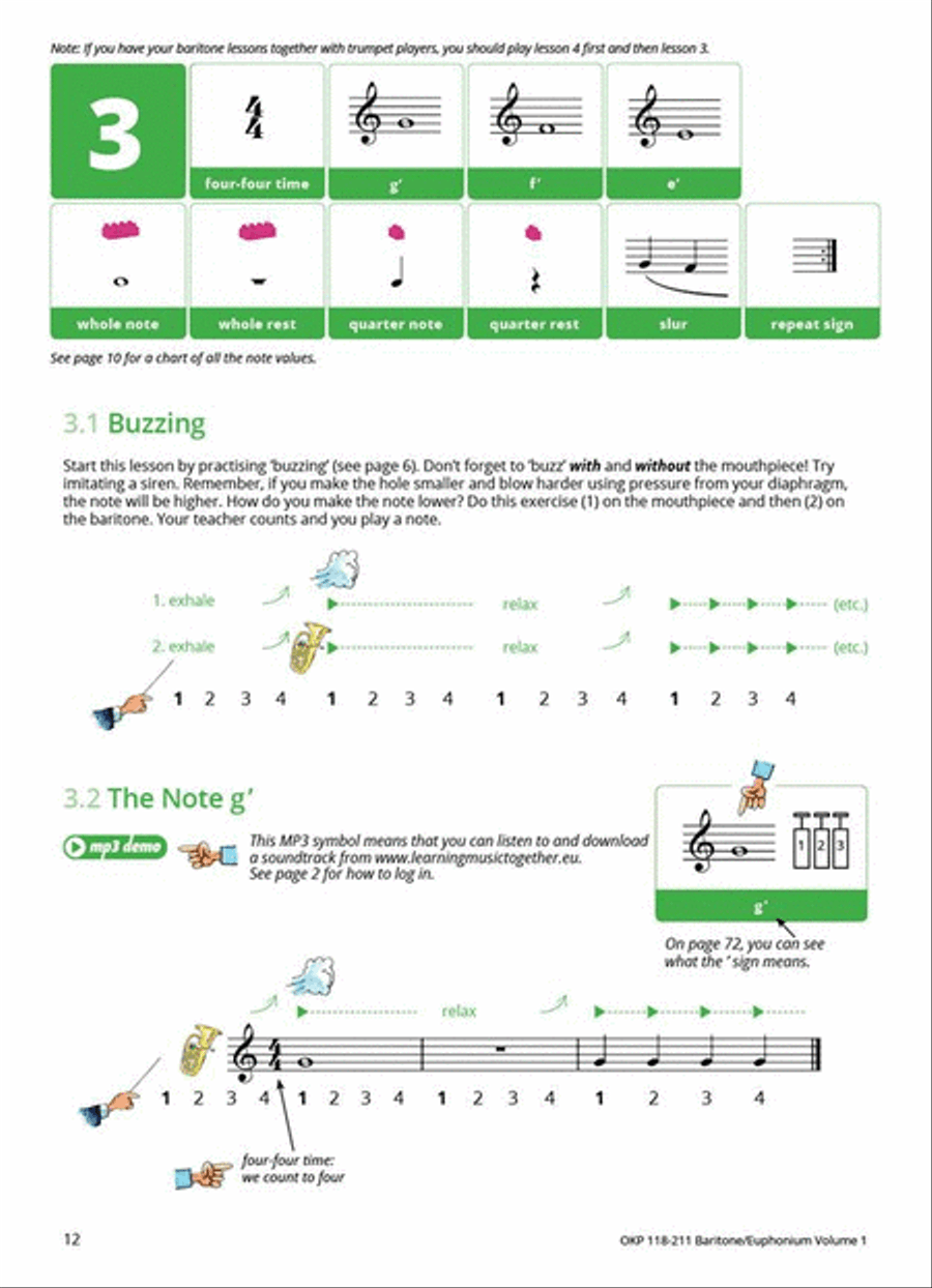 Learning Music Together Vol. 1 Baritone Horn scores gallery preview page 5