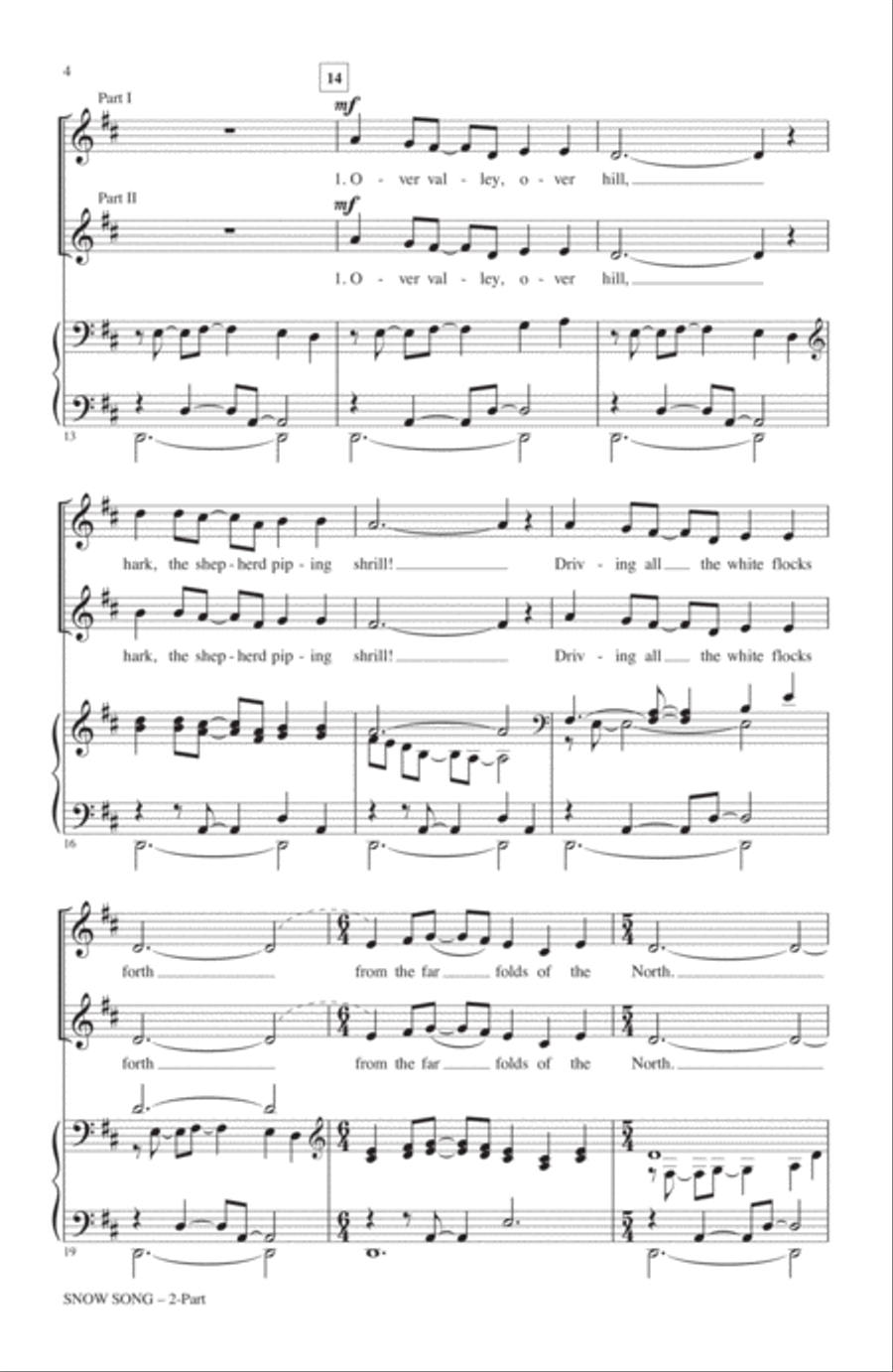 Snow Song 2-Part scores gallery preview page 2