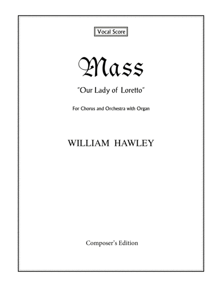 Mass ("Our Lady of Loretto") Vocal Score image number null