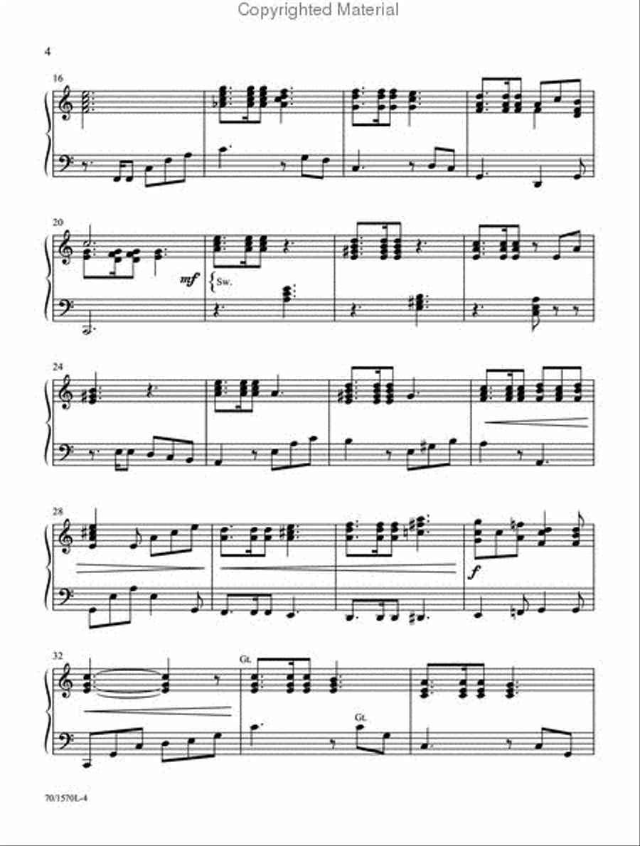 Organ Music for the Church Pianist Piano scores gallery preview page 3